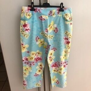 Floral Pants with bows Size 14